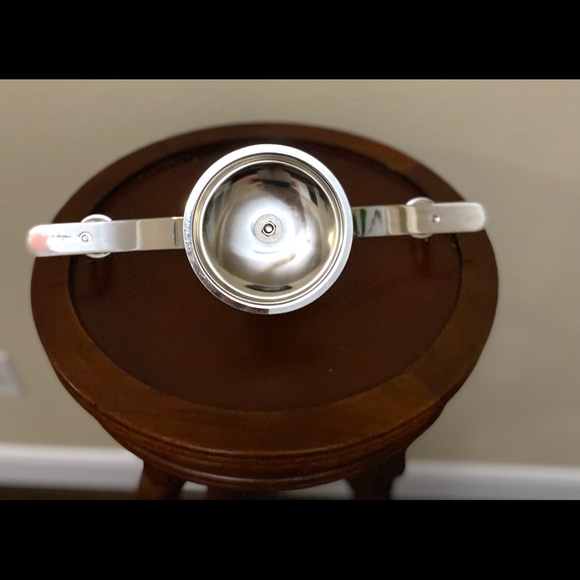 Metal Candle Holder in Silver 3.5” H - Picture 10 of 11